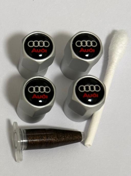  — Audi Tyre valve caps with grease