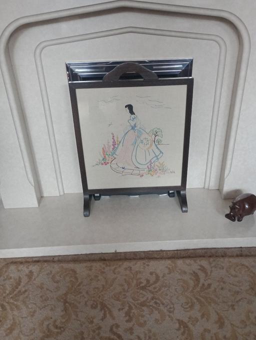  — EMBROIDERED FIRE SCREEN