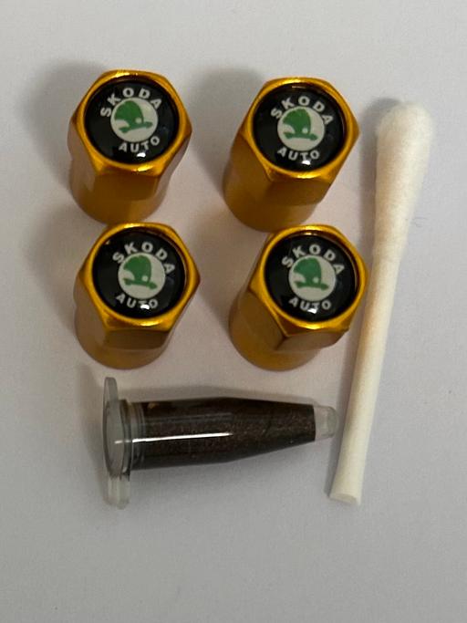  — Skoda Tyre valve caps with grease