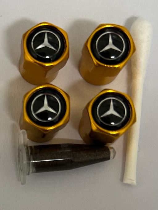  — Mercedes Tyre valve Caps with grease