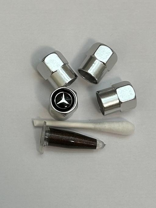  — Mercedes Chrome Tyre valve caps with grease