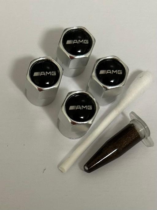  — Mercedes AMG Tyre valve caps with grease