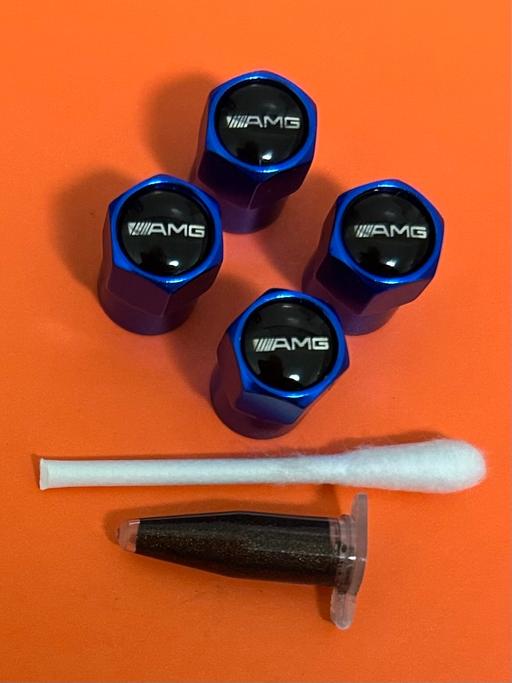  — Mercedes AMG Tyre valve caps with grease