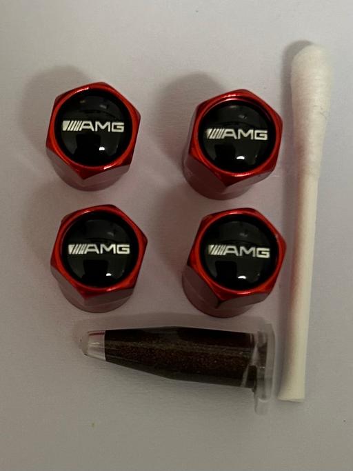  — Mercedes AMG Tyre valve caps with grease