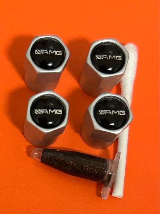 — Mercedes AMG Tyre valve caps with grease