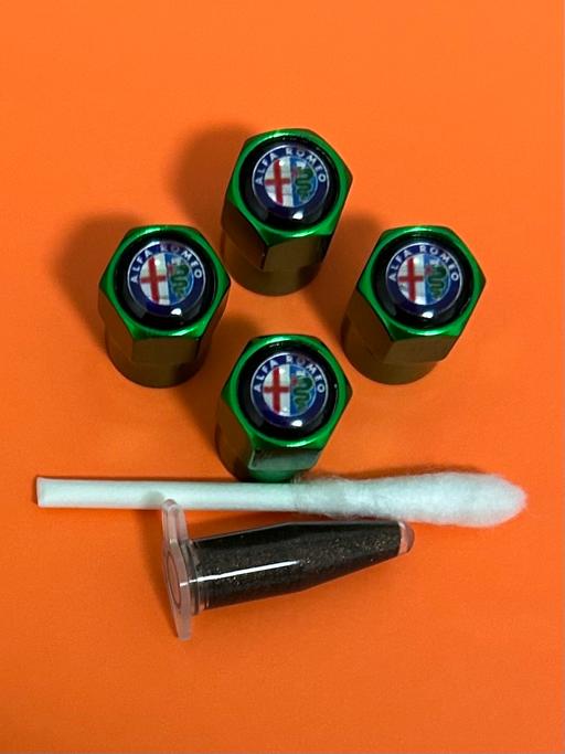  — Alfa Romeo Tyre valve caps with grease