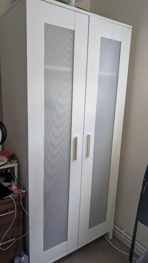 — IKEA Aneboda White Double Wardrobe