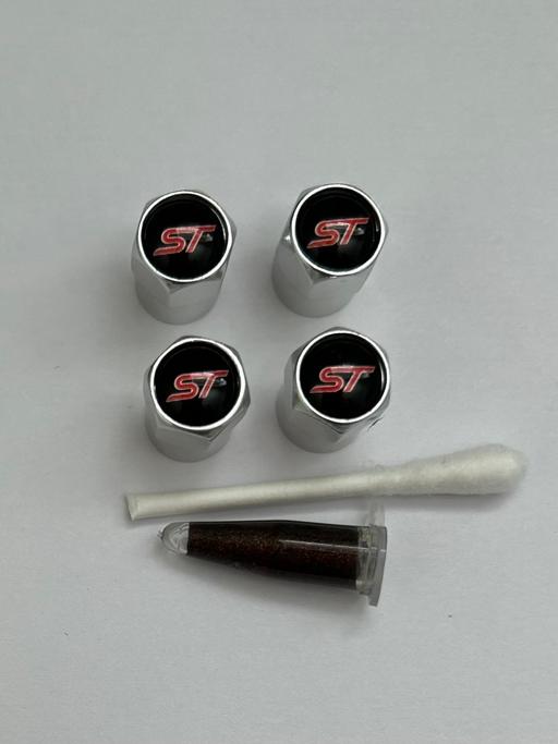  — Ford ST Chrome Tyre valve caps with grease