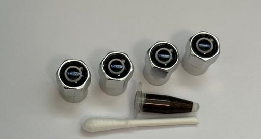  — Volvo Chrome Tyre valve caps with grease