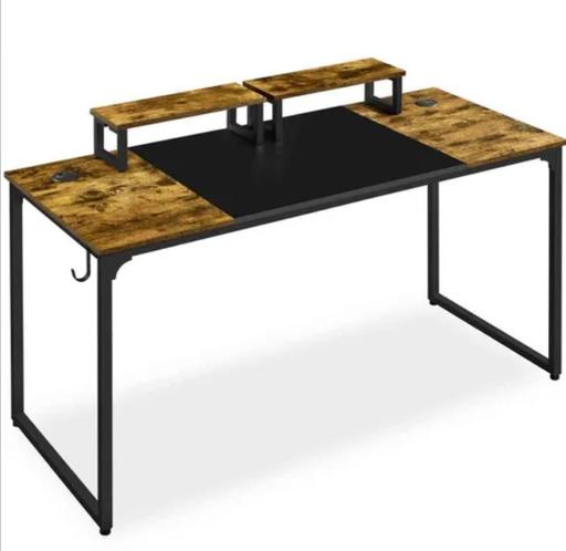  — Yaheetech Laptop Desk Table - Rustic Brown