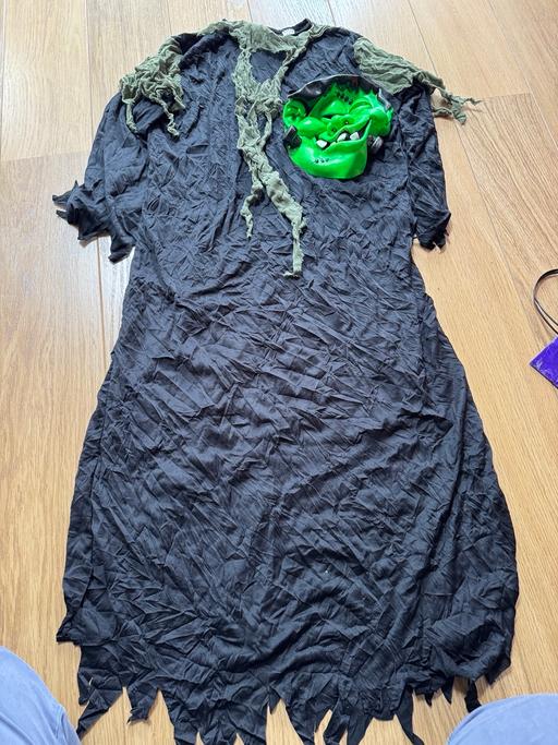  — Halloween outfit and mask 13 years