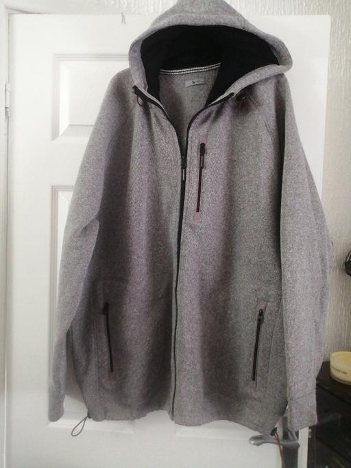  — men's xxxl hooded zipper fleece