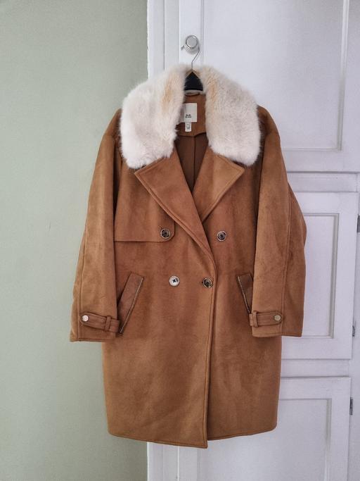  — new suede river island coat