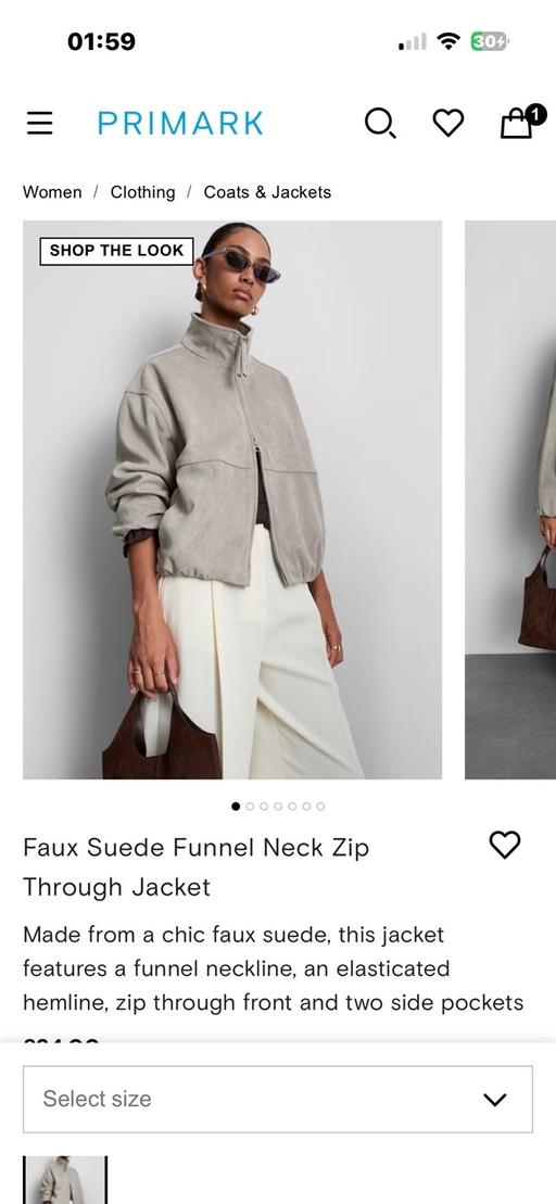 — Primark bubble hem jacket