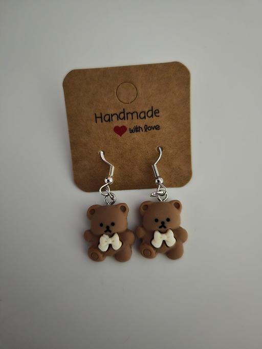  — Teddy Bear Dangle Drop Earrings
