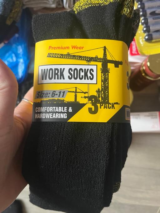  — Three pack work socks 3£ a pack 3 avail