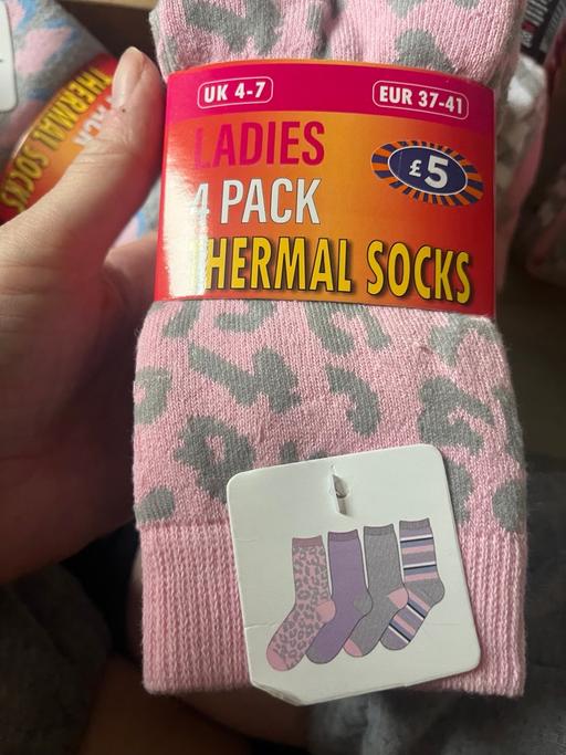  — Ladies 4 pack thermal socks