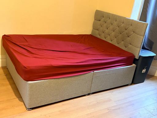  — Double Divan Grey Bed