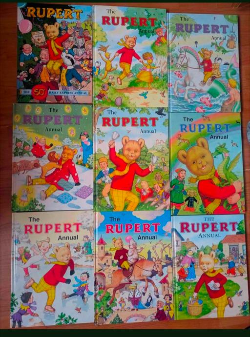  — 21 vintage rupert annuals 1985-2018