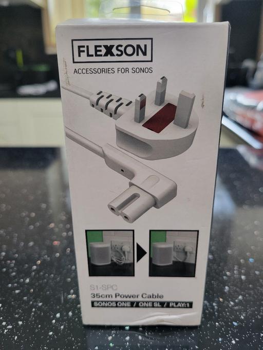  — Flexson Short Power Cable 35cm (14") for Sono