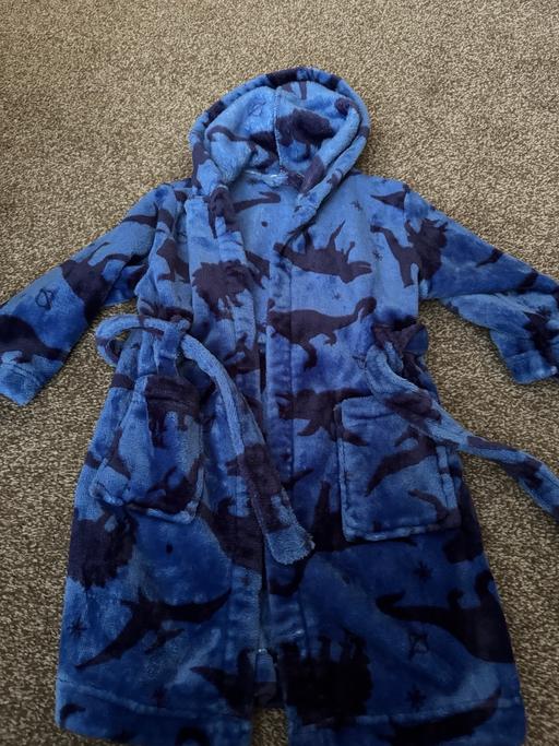  — Boys John Lewis dinosaur dressing gown 3 year