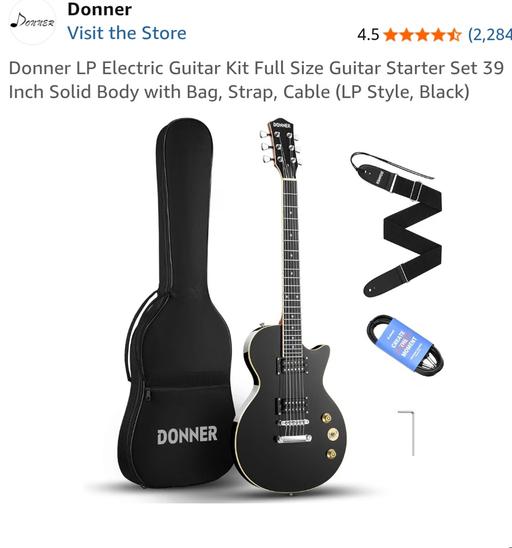  — brand new Donner electric guitar DLP 124
