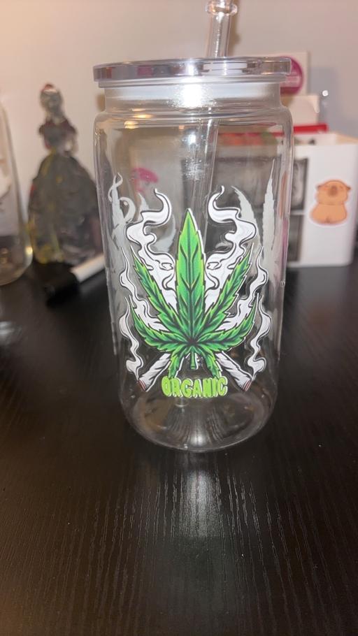  — Plastic tumbler leaf design brand new