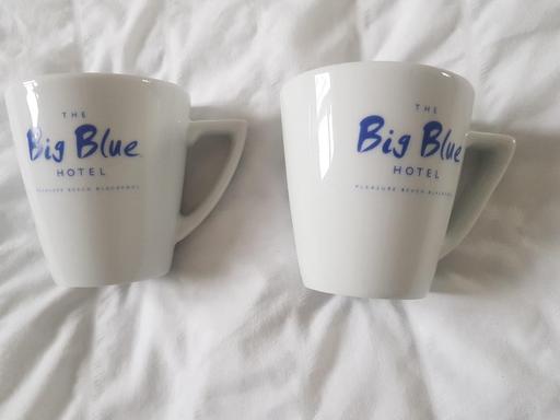  — Pair of 'The Big Blue Hotel' Mugs - White