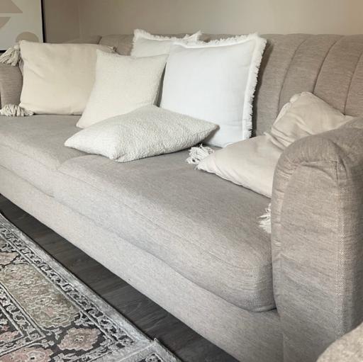  — 3 seater beige couch