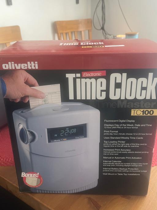  — Olivetti Time Clock