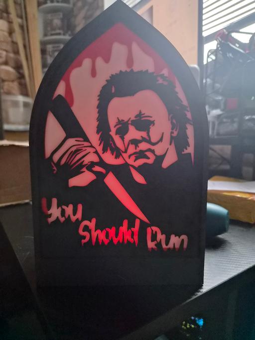  — Michael myers led light box window