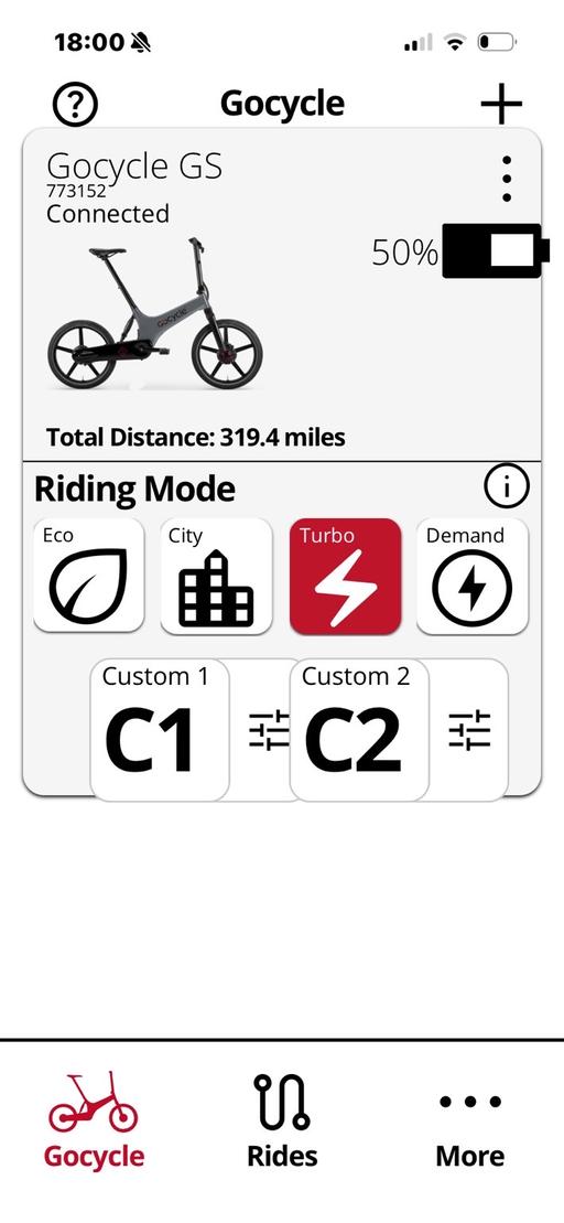  — Gocycle GS Electric Bike