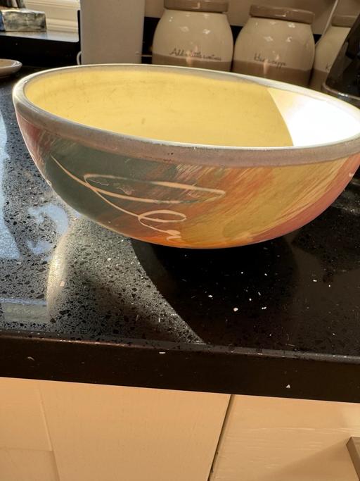  — Beautiful pastel hand painted bowl