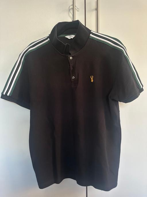  — Next Slim fit Black polo shirt