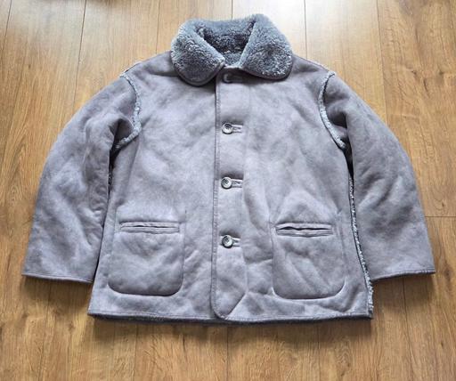  — Kimchi Blue Grey Reversible Faux Suede & Borg