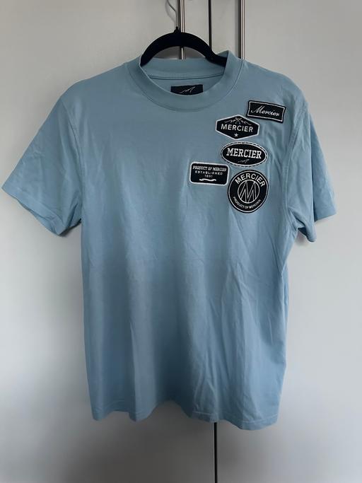  — Mercier Light Blue Printed T-Shirt