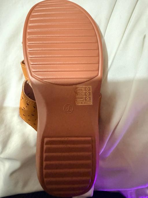  — SHEIN Tan Brown Flat Sandals Size 36 – New