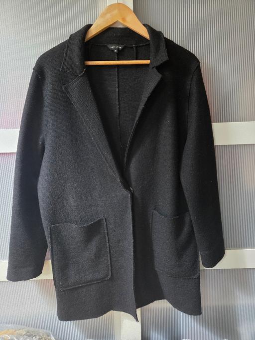  — Size 14 NEW LOOK black long jacket