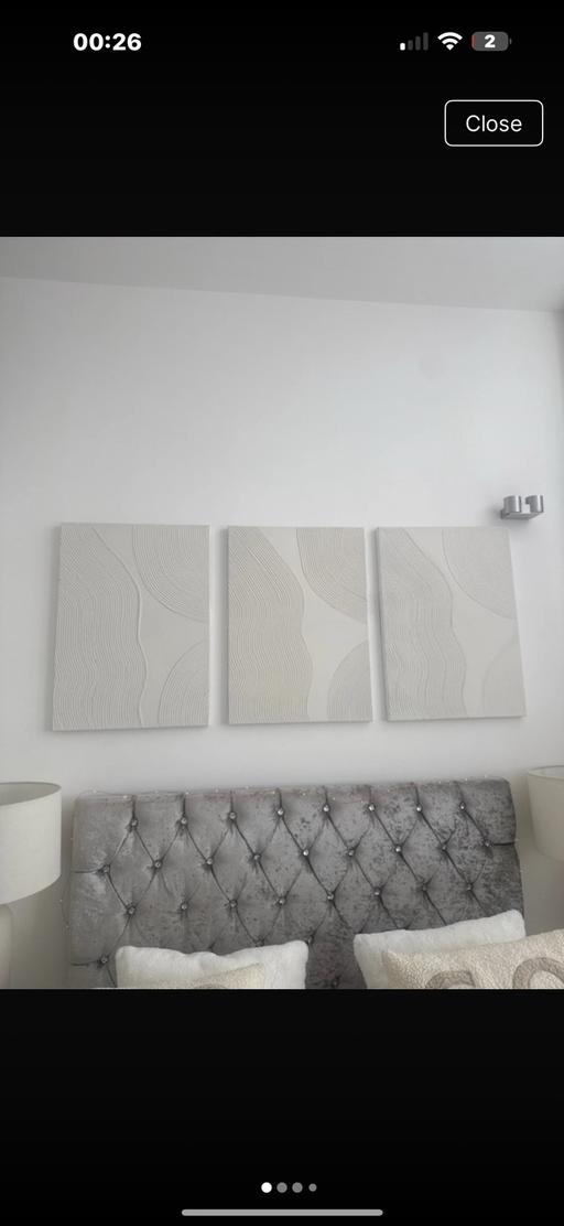  — 3 canvas textured prints
