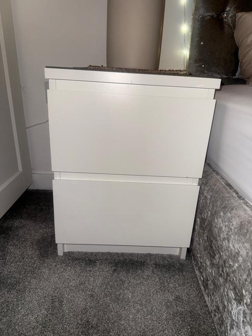  — 2 malm bedside tables