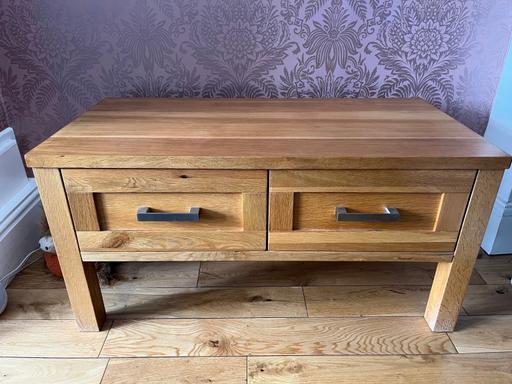  — Oak Finish Side Table