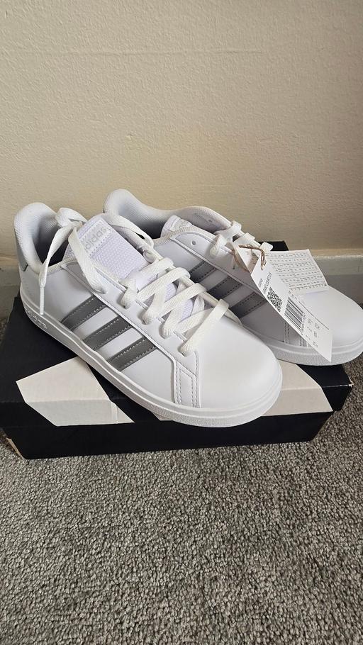  — Adidas Grand Court Base 2.0 White Silver Trai