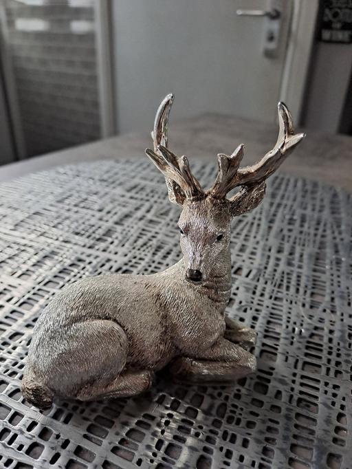  — metal stag ornament