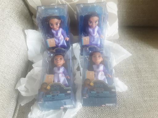  — Box of 4 BN 6" Disney Asha Wish dolls