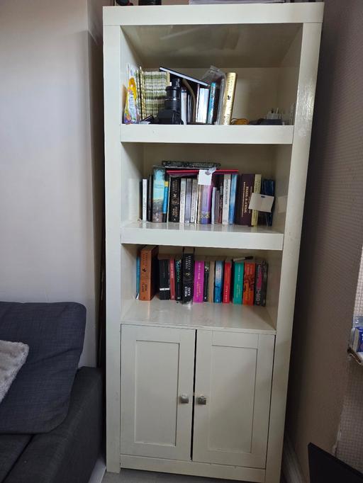  — solid cream bookcase
