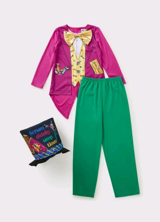  — Kids Purple Willy Wonka Costume - 7-8 Yrs