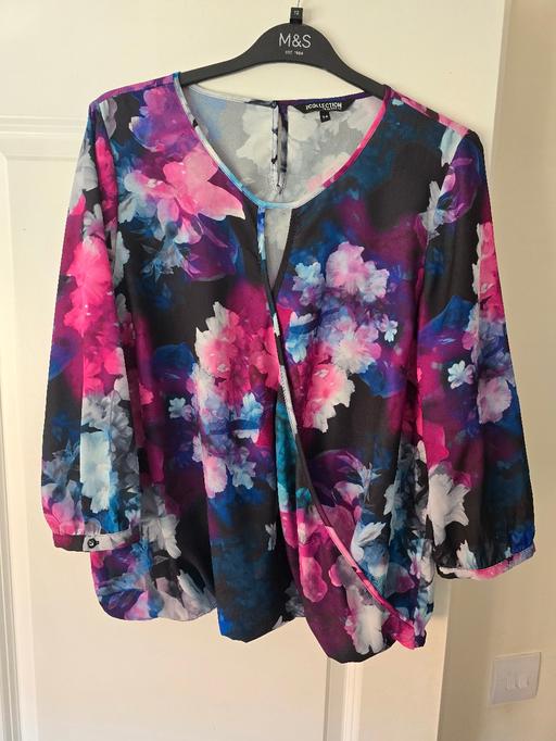  — Debenhams floral blouse 👚 uk14