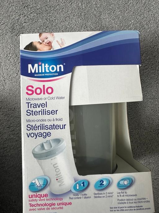  — Milton travel steriliser