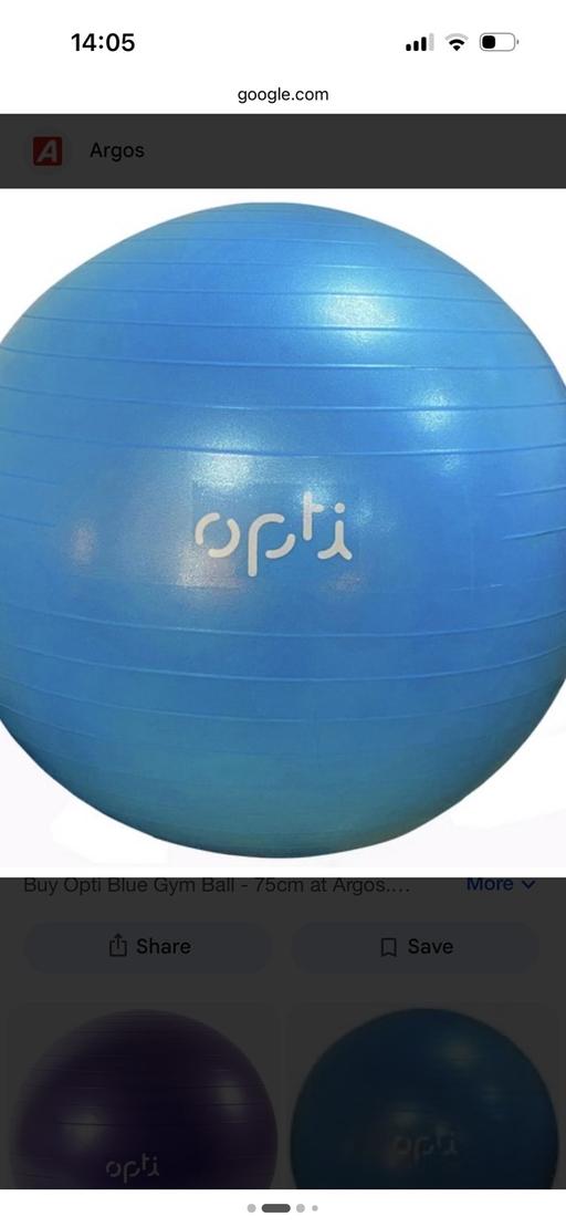  — Opti blue gym ball 75cm