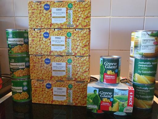  — 23 tins sweetcorn